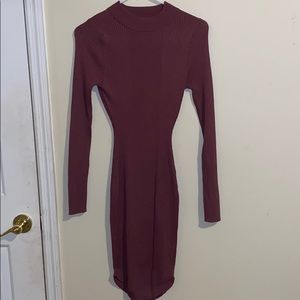Long sleeve midi dress